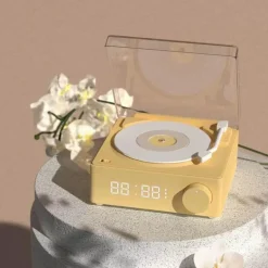 Vintage Bluetooth Plattenspieler - Retro Mini Lautsprecher