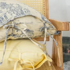 Vintage Blumen Kissenbezug - Dekorativer Kissenbezug aus Baumwolle