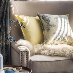 Vintage Blumen Kissenbezug - Dekorativer Kissenbezug aus Baumwolle