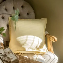 Vintage Blumen Kissenbezug - Dekorativer Kissenbezug aus Baumwolle