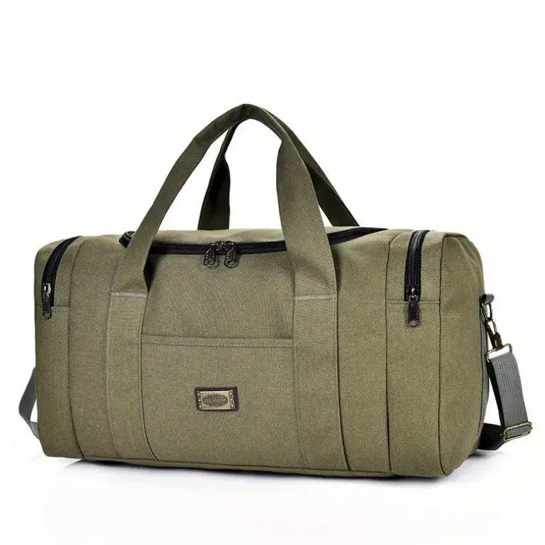 Vintage Canvas Reisetasche – Großes Fassungsvermögen, langlebig und vielseitig