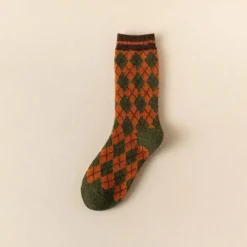 Vintage Damen Crew Socken - Retro Gemütliches Schuhwerk
