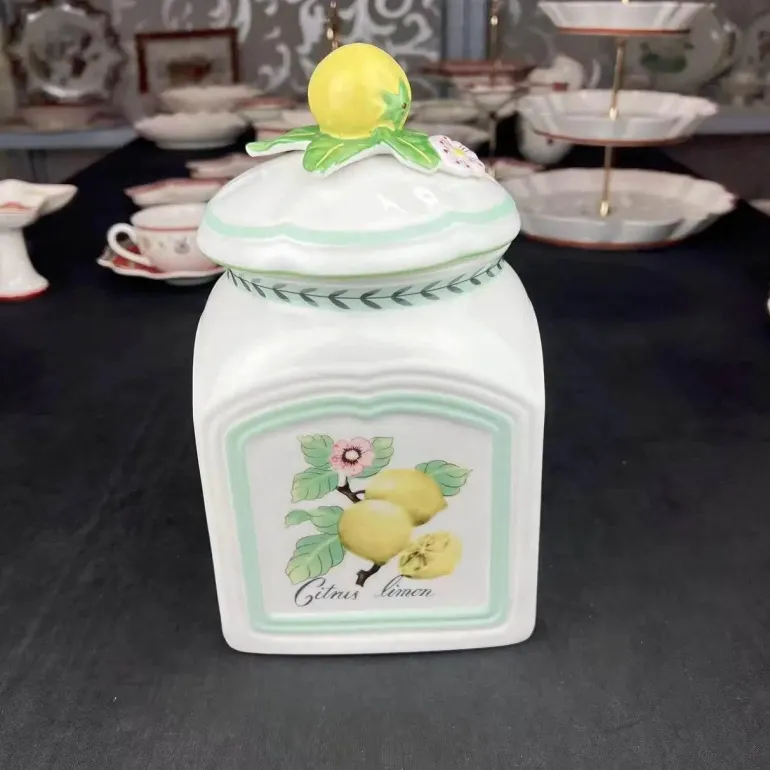Vintage Deutsches Obstglas - Versiegelter Küchenbehälter