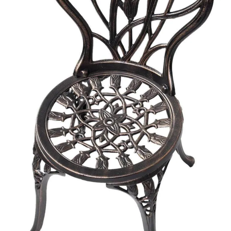 Vintage 3er-Set Esstisch für draußen