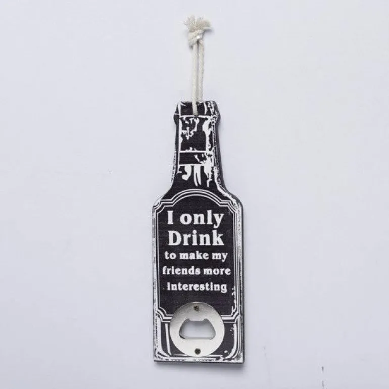 Vintage Flaschenöffner aus Holz - Retro Bar Tool