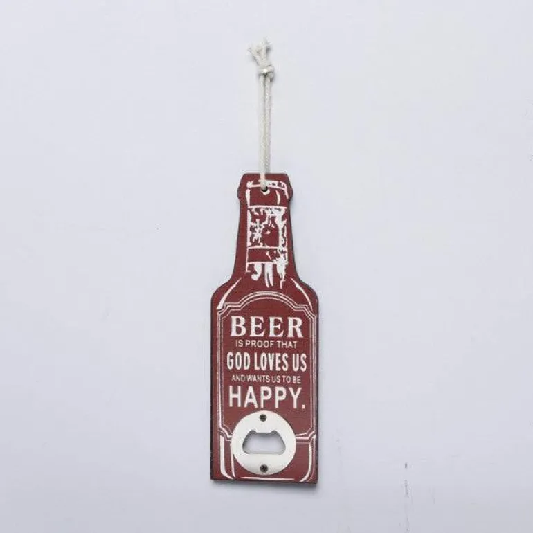 Vintage Flaschenöffner aus Holz - Retro Bar Tool