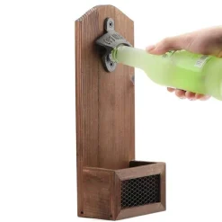 Vintage Flaschenöffner zur Wandmontage – Rustikales Bardekor