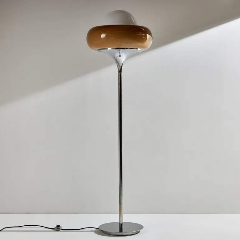 Vintage Floor Lamp – 155 cm Standing Lamp with Knob Switch