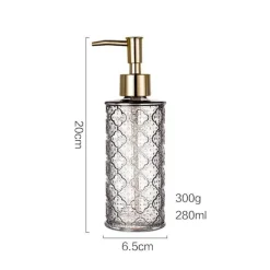 Vintage Floral Soap Dispenser - Elegant Begonia Bathroom Decor