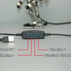 Vintage Gitarrenmikrofonlampe - Retro Musikdekor Roboterlicht