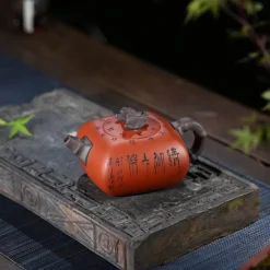 Vintage Handgemachte Teekanne - Authentische Keramik Teekanne