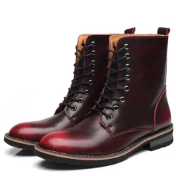 Vintage Herren Winterstiefel – Stilvolles warmes Schuhwerk