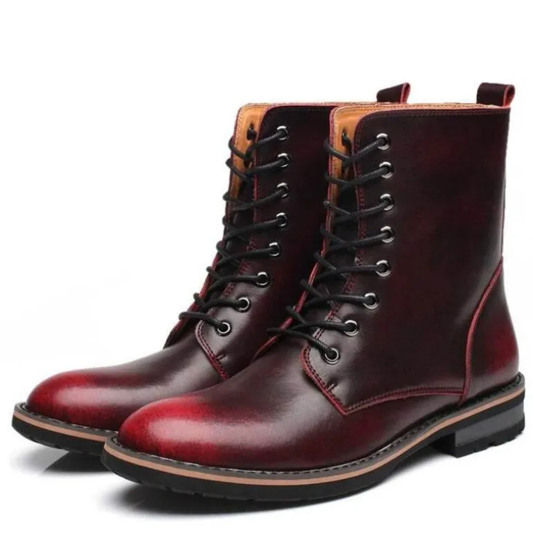 Vintage Herren Winterstiefel – Stilvolles warmes Schuhwerk