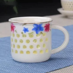 Vintage Jingdezhen Blau Weiß Porzellan Teetassen Set