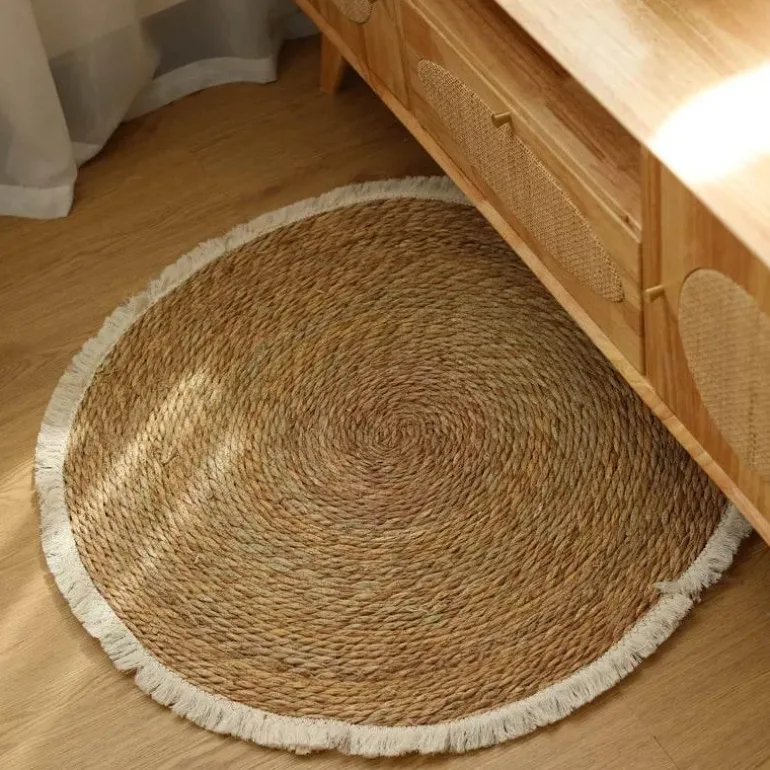 Vintage Jute Rattan Teppich - Quaste Home Decor Teppich