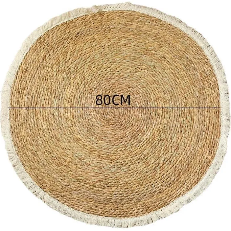 Vintage Jute Rattan Teppich - Quaste Home Decor Teppich