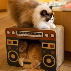 Vintage Katzenkratzbrettbett - DIY Haustiermöbel