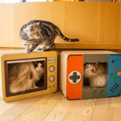 Vintage Katzenkratzbrettbett - DIY Haustiermöbel