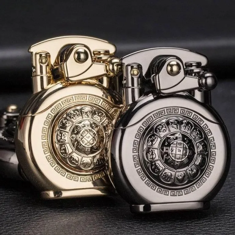 Vintage Kerosinfeuerzeug - Automatische Drehzündung