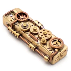 Vintage Kerosinfeuerzeug - Uhrwerk Flammendesign