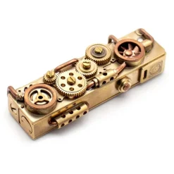 Vintage Kerosinfeuerzeug - Uhrwerk Flammendesign