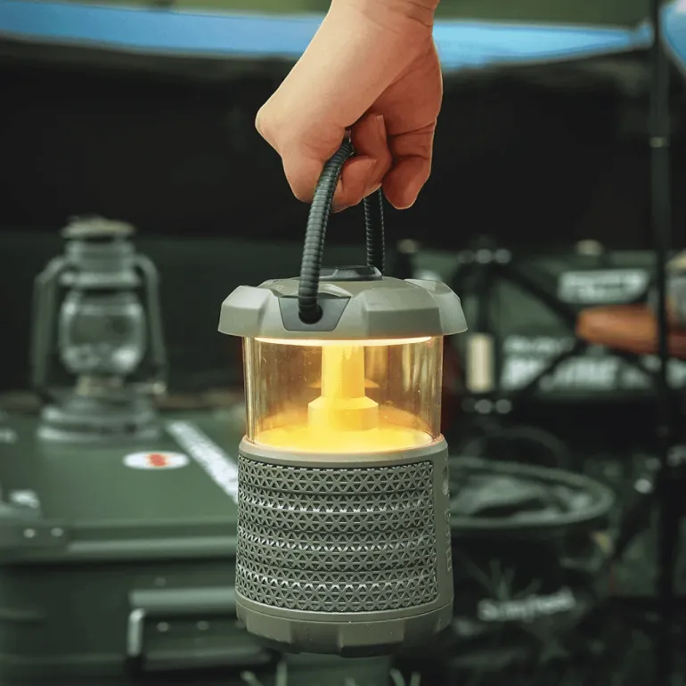 Vintage LED-Außenlautsprecherlampe - Gartenleuchte im Retro-Stil