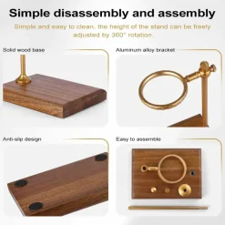 Vintage Pour Over Kaffeemaschinenständer - Verstellbares Tropfgestell