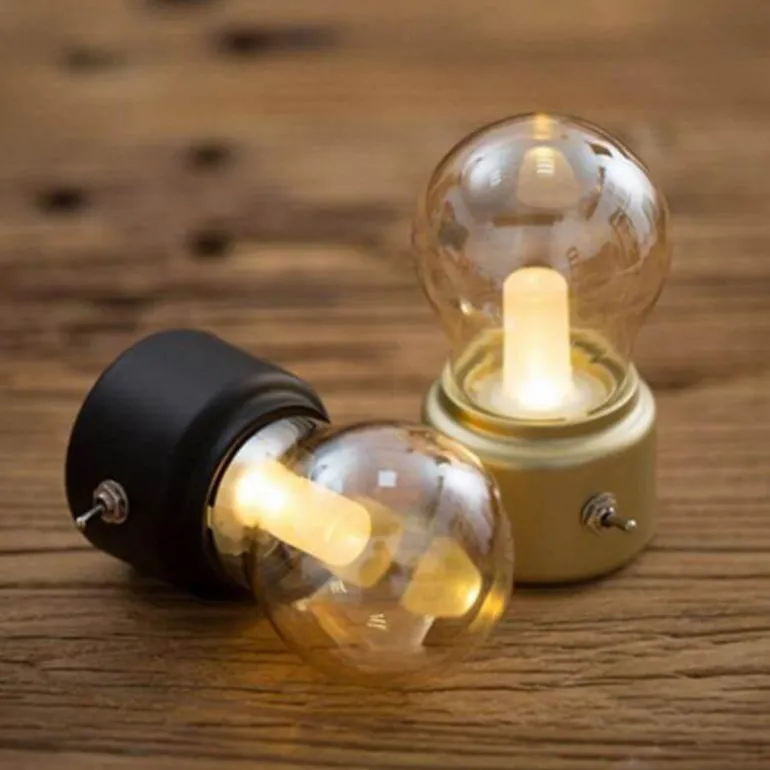 Vintage Rechargeable LED Bed Lamp - Night Light