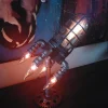 Vintage Rocket Ship Lamp - Unique Industrial Home Decor Light Fixture