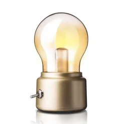 Vintage Table Lamp - Retro Bulb Lighting Decor