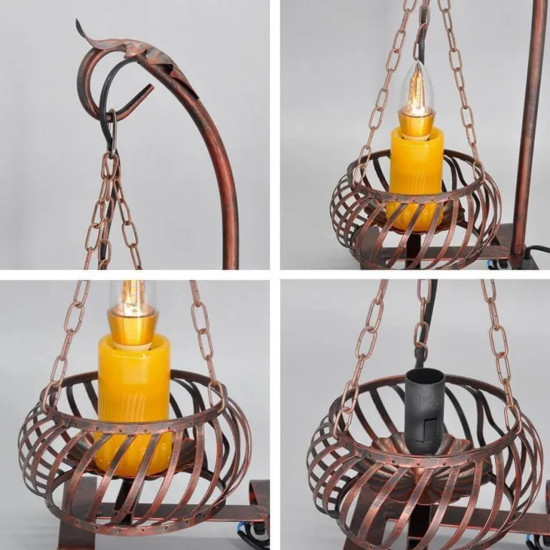 Vintage Tischlampe - Retro Kerze Otto Light