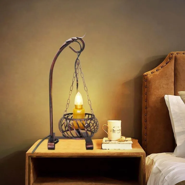 Vintage Tischlampe - Retro Kerze Otto Light