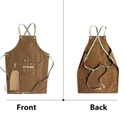 Vintage-Kochschürze aus Leder – Professionelle Kochschürze für Köche