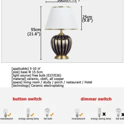 Virginia Tischlampen – Elegante Beleuchtung für Zuhause