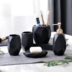 Vittoria Bathroom Accessory Set - Elegant Bath Decor Essentials