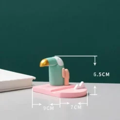 Vogelfigur aus Kunstharz, modernes Wohndekor