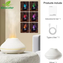 Volcano USB-Luftbefeuchterlampe – Leuchtendes Design