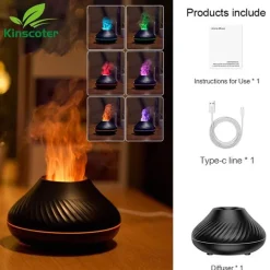 Volcano USB-Luftbefeuchterlampe – Leuchtendes Design