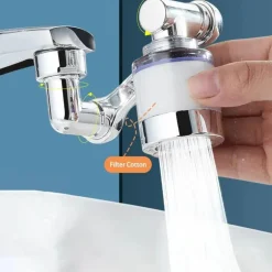 Vollständig rotierender Roboterarm, wassersparender Wasserhahn-Extender