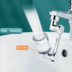 Vollständig rotierender Roboterarm, wassersparender Wasserhahn-Extender