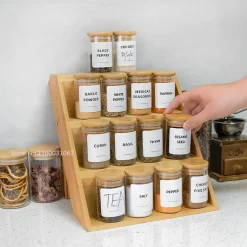 Vorratsdose aus Glas für Lebensmittel – Behälter zur Organisation der Küche mit Deckel