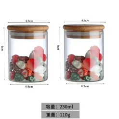 Vorratsdose aus Glas für Lebensmittel – Behälter zur Organisation der Küche mit Deckel