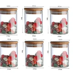 Vorratsdose aus Glas für Lebensmittel – Behälter zur Organisation der Küche mit Deckel