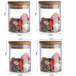 Vorratsdose aus Glas für Lebensmittel – Behälter zur Organisation der Küche mit Deckel