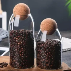 Vorratsglas aus Glas mit Korkdeckel - Home Organizer Jar