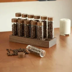 Vorratsglas für Kaffeebohnen – Reagenzglas-Glasbehälter