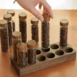 Vorratsglas für Kaffeebohnen – Reagenzglas-Glasbehälter