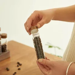 Vorratsglas für Kaffeebohnen – Reagenzglas-Glasbehälter