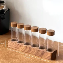 Vorratsglas für Kaffeebohnen – Reagenzglas-Glasbehälter