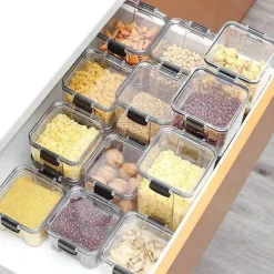 Vorratsgläser mit Deckel – Küchen-Vorratsdosen-Organizer für Müsli und Gewürze